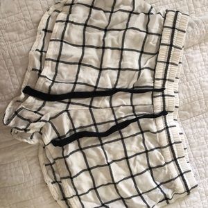 Top Shop checkered drawstring shorts US 8